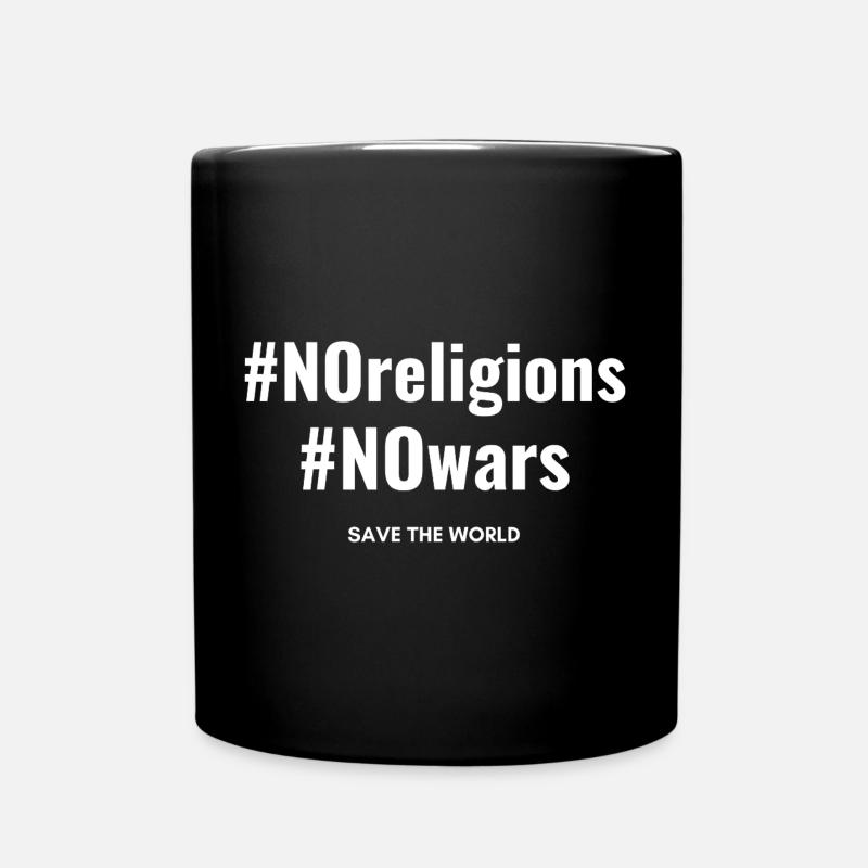 Pas de religions, pas de guerres - Mug uni - noir