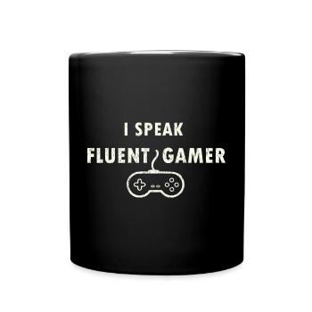 Fluent in Gamer - Full Colour Mug - black - Front