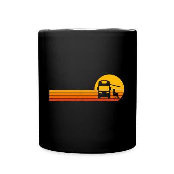 Camper Sunrise camping t-shirt camper - Full Colour Mug - black - Front