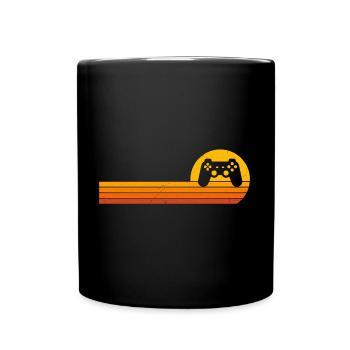 Console Sunrise Retro Gamer Gamer Lecteur vidéo - Mug uni - noir - Devant