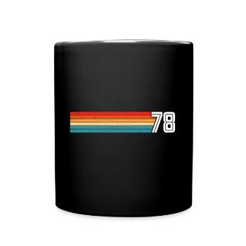 Retro 1978 t-shirt 78 vintage 1978 - Full Colour Mug - black - Front
