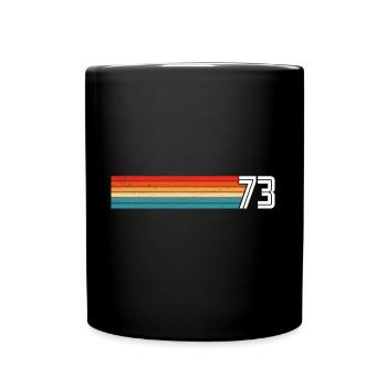 Retro 1973 t-shirt 73 vintage 1973 - Full Colour Mug - black - Front