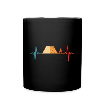 Tente de camping Heartbeat Camper - Mug uni - noir - Devant