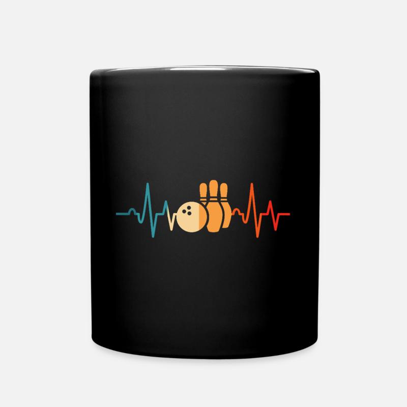 Bowling Heartbeat Bowler - Mug uni - noir