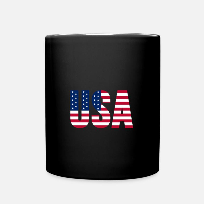 États-Unis Amérique Américain - Mug uni - noir