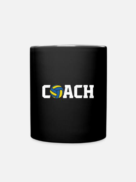 Coach volleyball T-shirt Volleyball Trainer - Tasse einfarbig - Schwarz