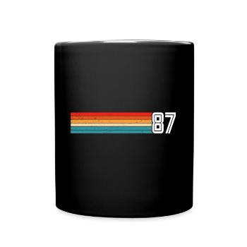T-shirt rétro 1987 87 vintage 1987 - Mug uni - noir - Devant
