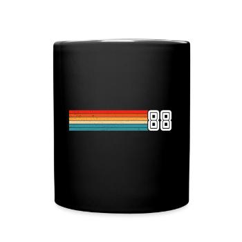 Retro 1988 t-shirt 88 vintage 1988 - Tasse einfarbig - Schwarz - Vorne