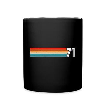 Retro 1971 t-shirt 71 vintage 1971 - Full Colour Mug - black - Front