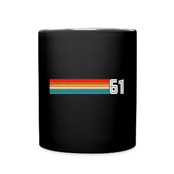 T-shirt rétro 1961 61 vintage 1961 - Mug uni - noir - Devant