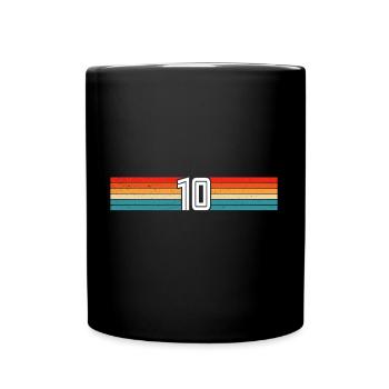 Anniversaire 10 Cadeaux Chemise 10 ans Garçons - Mug uni - noir - Devant