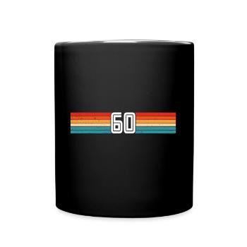 60 ans rétro 60e anniversaire - Mug uni - noir - Devant