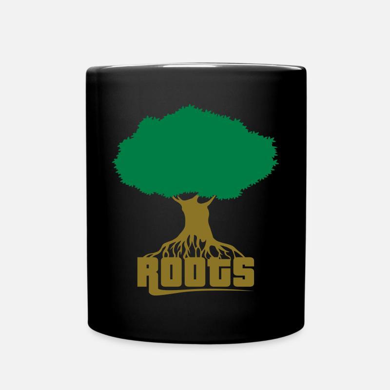 The roots flex - Tasse einfarbig - Schwarz
