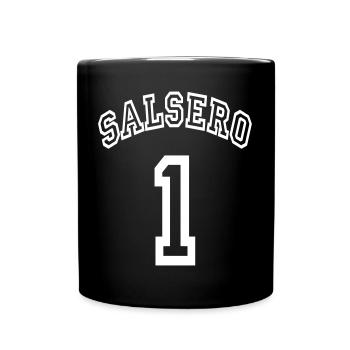Salsero on 1 - Salsa Dance Shirt - Tasse einfarbig - Schwarz - Vorne