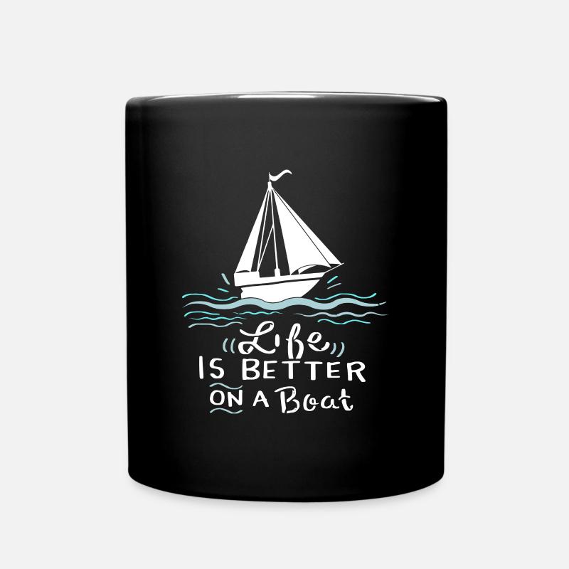 Sailing Sailing Boat Gift - Full Colour Mug - black