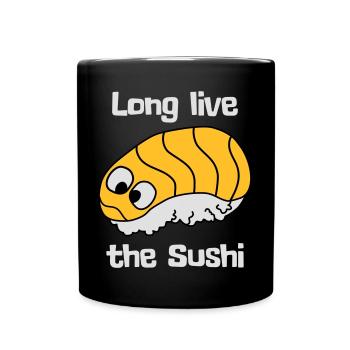 Long live the Sushi - Tasse einfarbig - Schwarz - Vorne