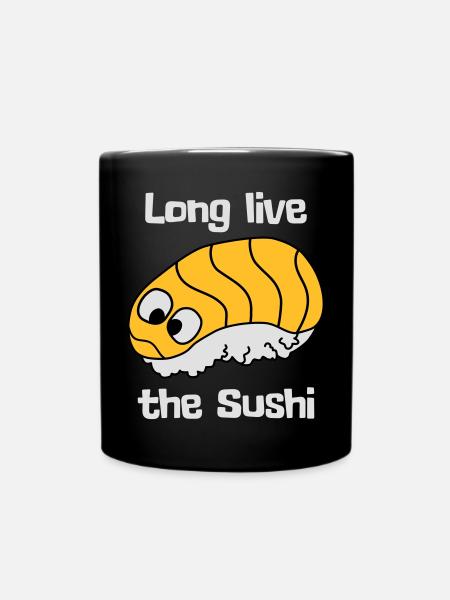 Long live the sushi - Full Colour Mug - black