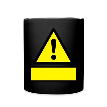 Self-labeling - careful - Full Colour Mug - black - Front