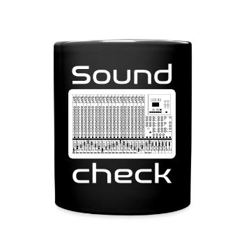 Soundcheck Mischpult - Tasse einfarbig - Schwarz - Vorne