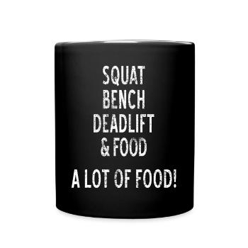 Bodybuilding - Tasse einfarbig - Schwarz - Vorne