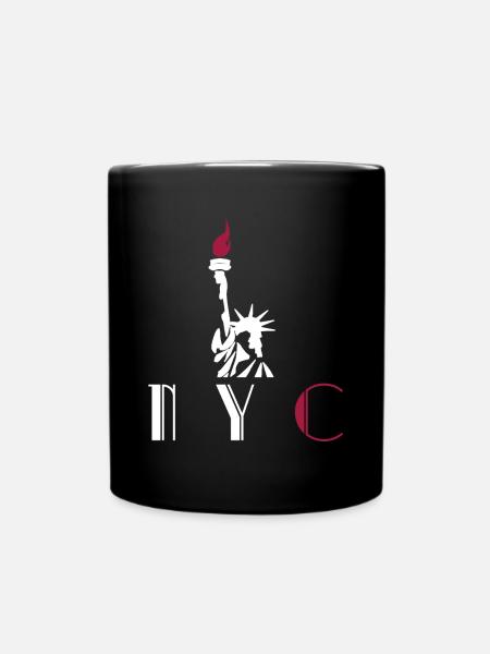 NYC - Statue de la Liberté - Statue de la Liberté - Mug uni - noir