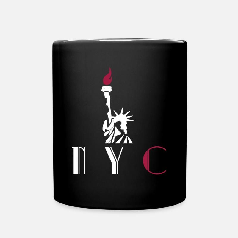 NYC - Statue de la Liberté - Statue de la Liberté - Mug uni - noir