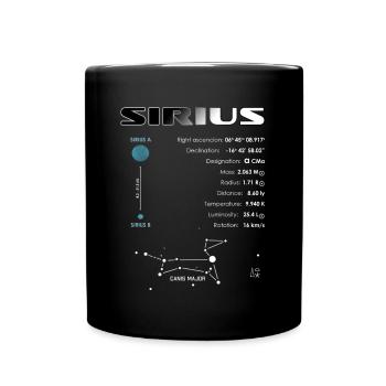 Sirius - Tasse einfarbig - Schwarz - Vorne