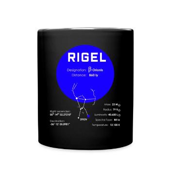 Rigel - Tasse einfarbig - Schwarz - Vorne