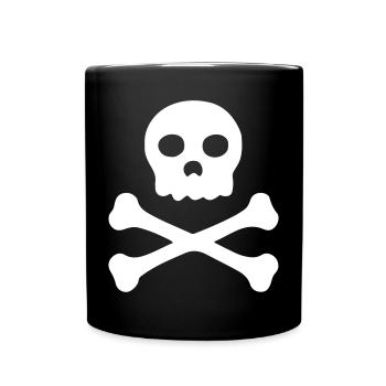 Pirate - Skull Symbol - Pirate Flag - Full Colour Mug - black - Front
