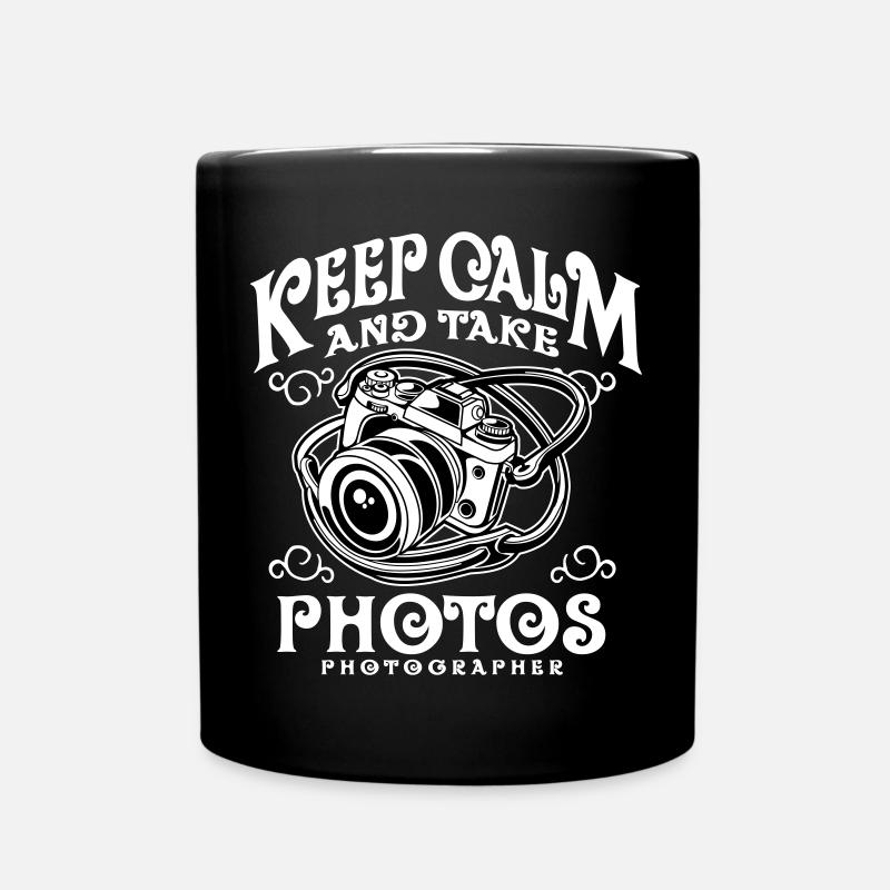Restez calme et prenez des photos - Mug uni - noir