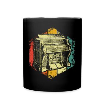 Orgel Orgelmusik - Tasse einfarbig - Schwarz - Vorne