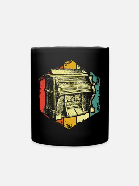 Organist Organ Instrument - Full Colour Mug - black