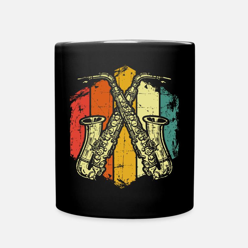 Saxophone - Mug uni - noir