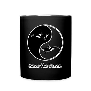 Orca - Tasse einfarbig - Schwarz - Vorne