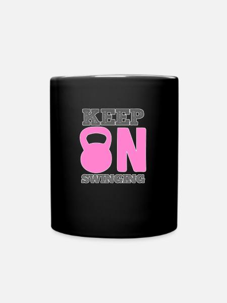 Fitness - Tasse einfarbig - Schwarz
