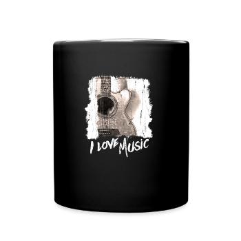 Idée cadeau musique musicien casque - Mug uni - noir - Devant