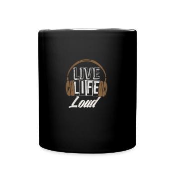 Musik - Tasse einfarbig - Schwarz - Vorne