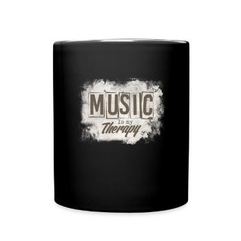 Musik - Tasse einfarbig - Schwarz - Vorne