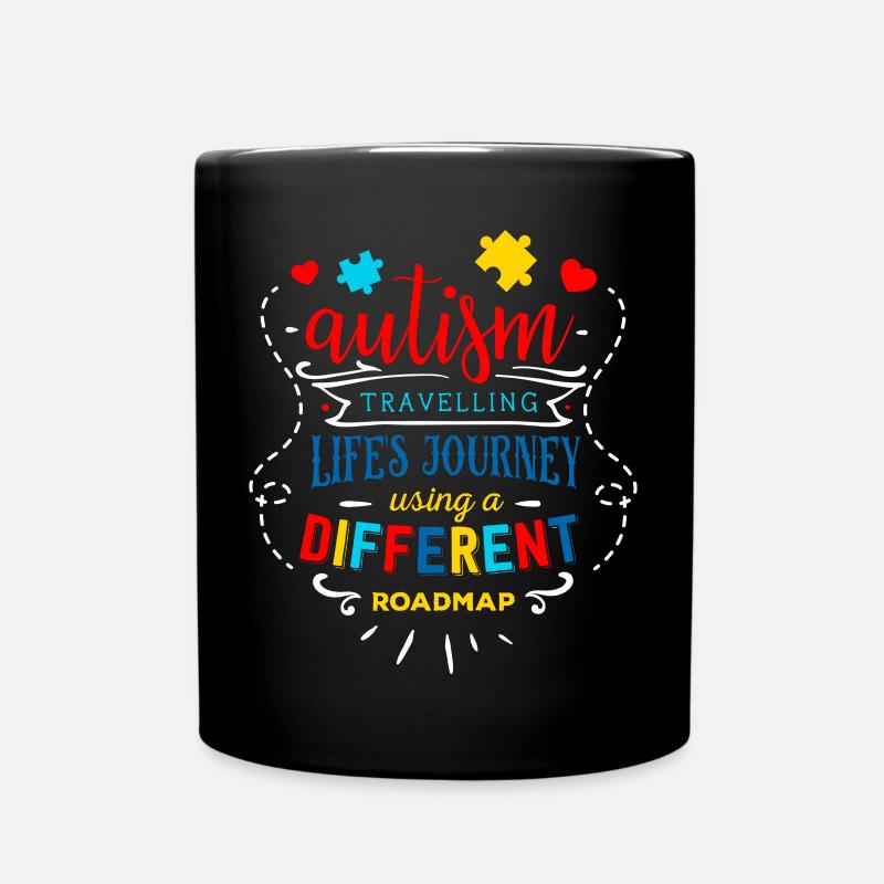 Autismus Geschenk Asperger Eltern Awareness ADHS - Tasse einfarbig - Schwarz