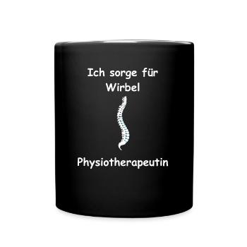 Physiothérapeute, je soigne les vertèbres, docteur - Mug uni - noir - Devant