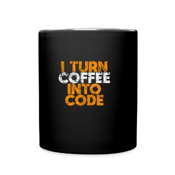 Technik - Tasse einfarbig - Schwarz - Vorne