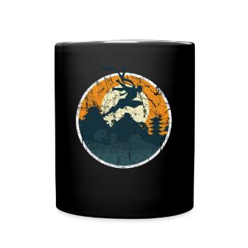 Kampfsport - Tasse einfarbig - Schwarz - Vorne