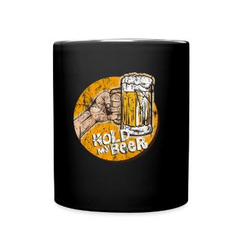 Alkohol - Tasse einfarbig - Schwarz - Vorne