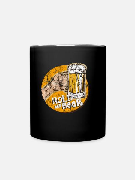 Alkohol - Tasse einfarbig - Schwarz