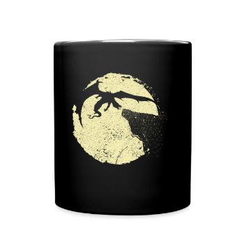 Drache - Tasse einfarbig - Schwarz - Vorne