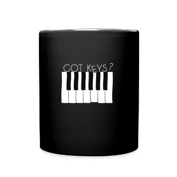 Musik - Tasse einfarbig - Schwarz - Vorne