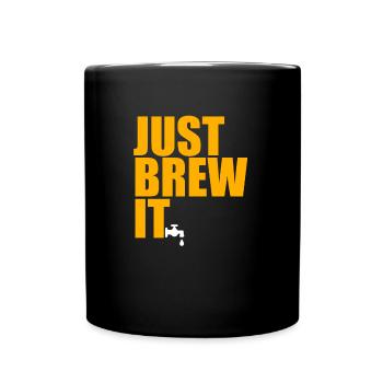 bière - Mug uni - noir - Devant