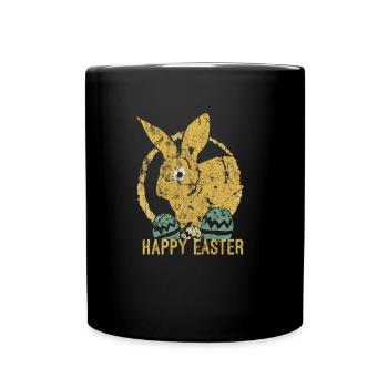 Ostern - Tasse einfarbig - Schwarz - Vorne