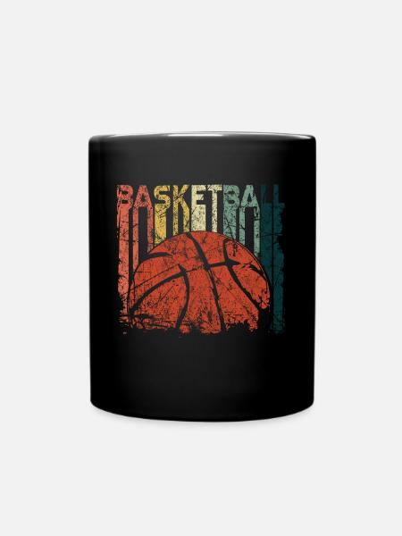 Basketball Korb Sport Geschenkidee - Tasse einfarbig - Schwarz