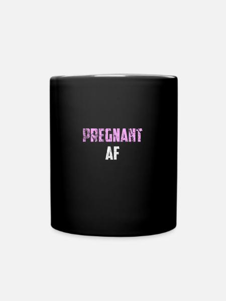 Schwangerschaft - Tasse einfarbig - Schwarz